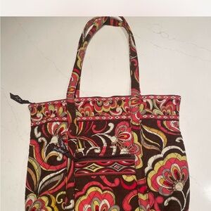 Vera Bradley Floral Brown Tote